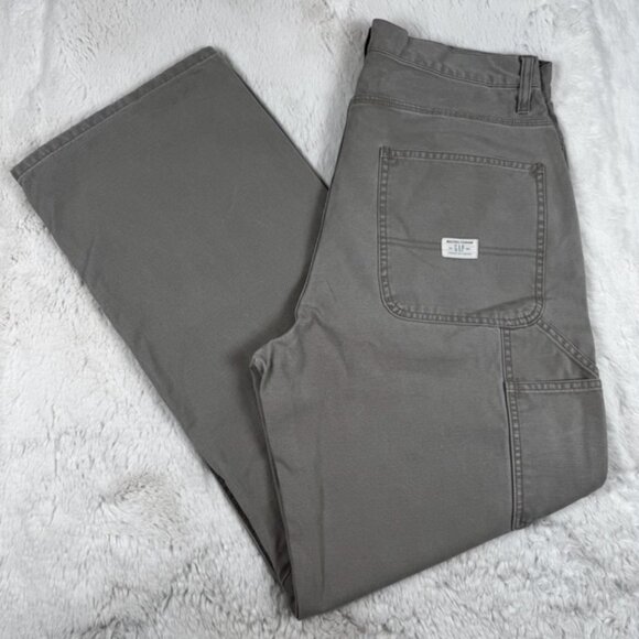 Vintage Y2K GAP Carpenter Pants Men's 34x32 Grey Skate Surf Utility Workwear - Picture 1 of 7